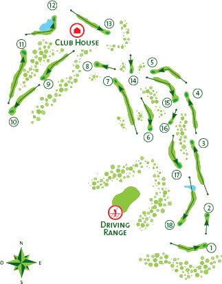 Course Map Quinta do Lago North