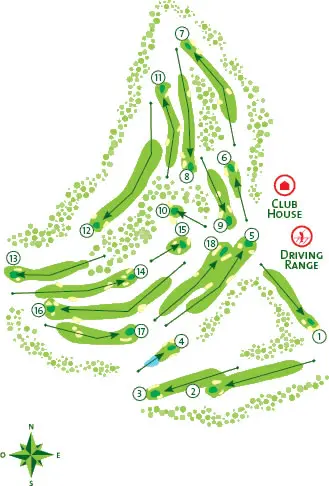 Course Map Vilamoura Dom Pedro Old Course