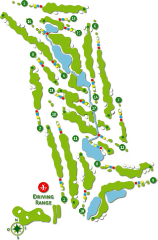 Course Map Laranjal Golf Course